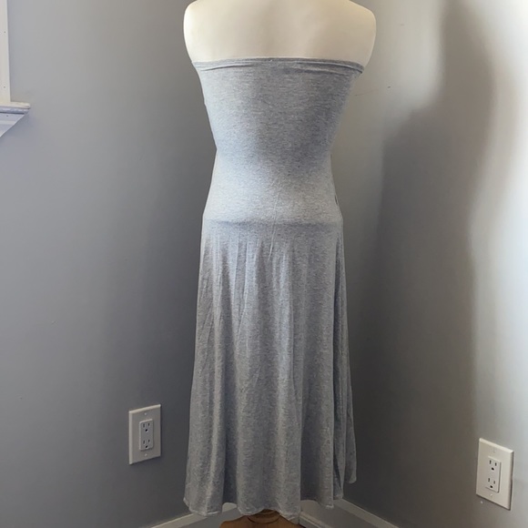 🏷️ SALE 🏷️ SKY Silver and Grey Strapless Dress - Picture 4 of 5